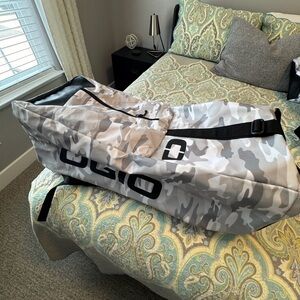 OGIO Black and Gray Camo Duffel Bag 90 liter